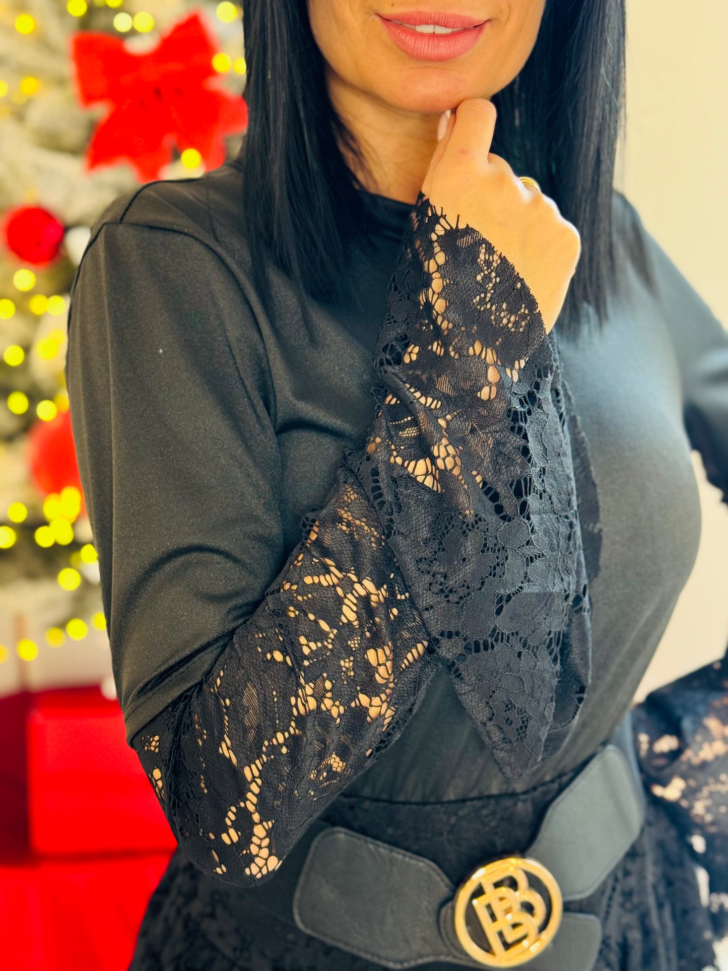 Czarna Sukienka z wszytymi szortami - Fason 2w1