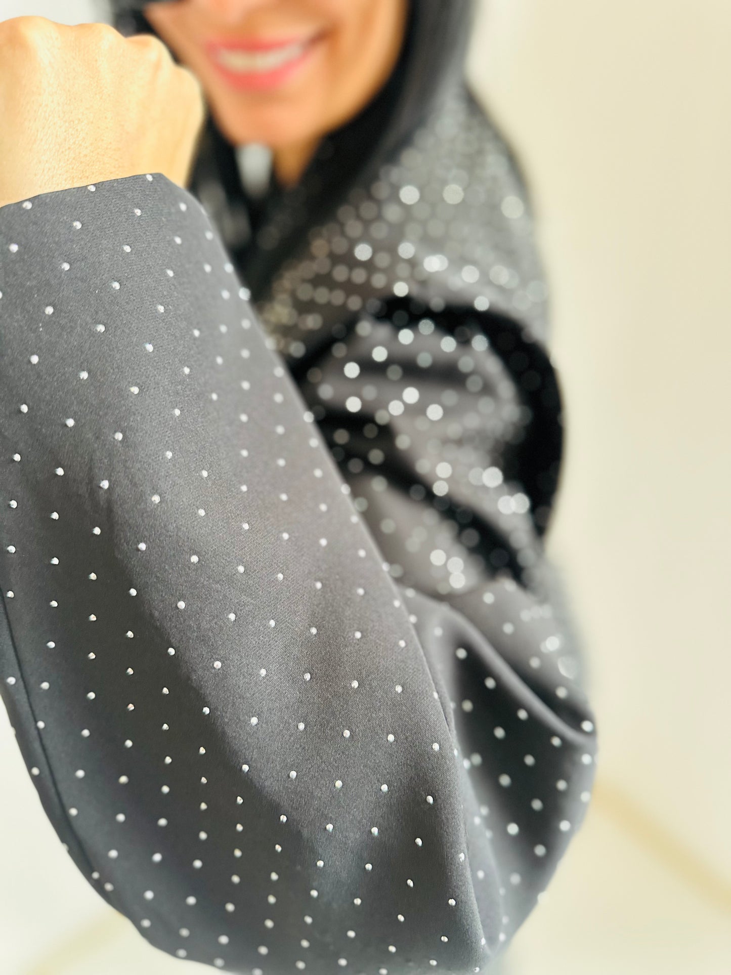 Marynarka Oversize Zdobiona Dżetami