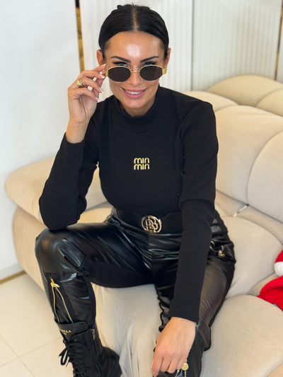 Golf Basic w Prążki Slim Fit