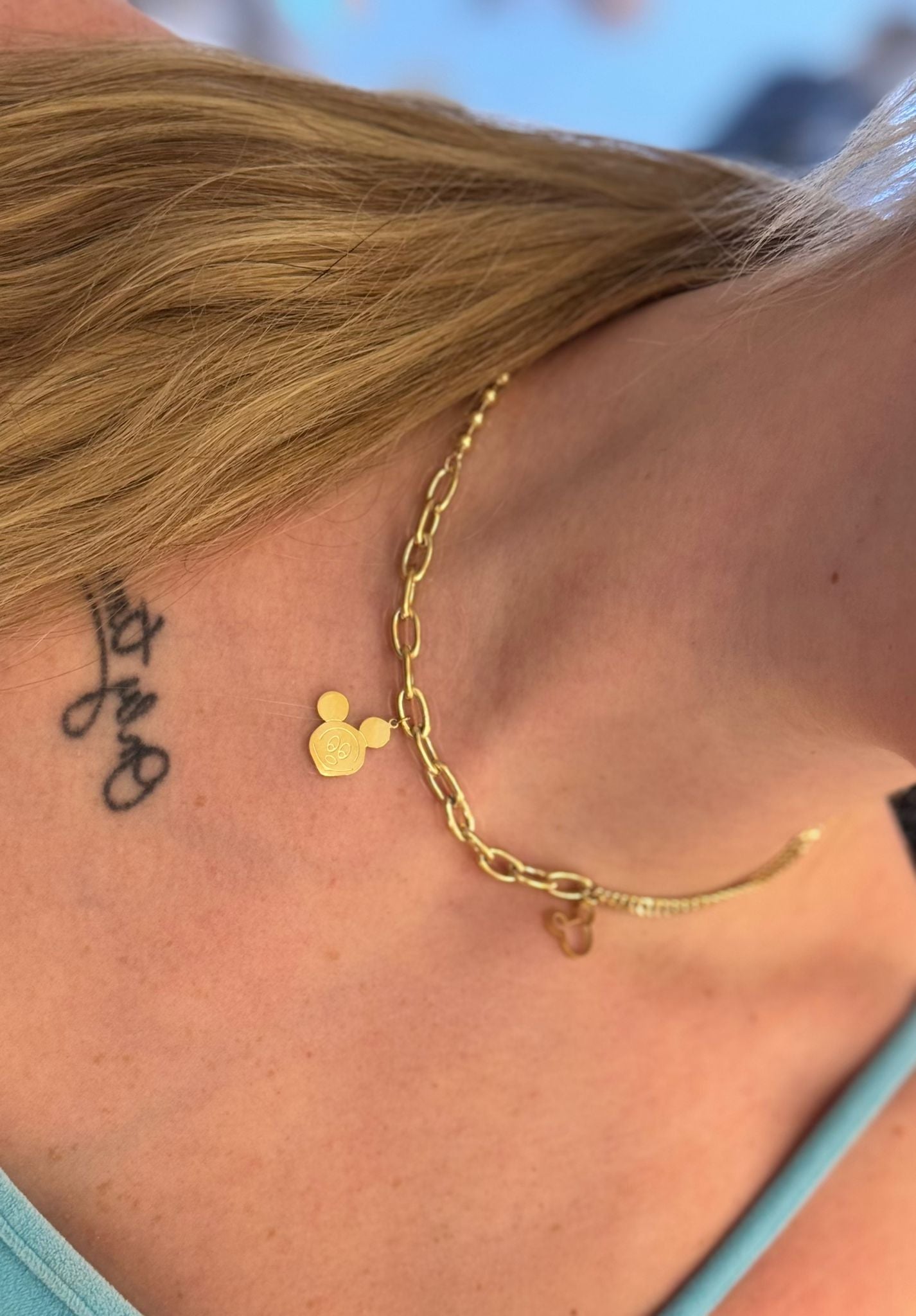 Złoty Naszyjnik z Myszką